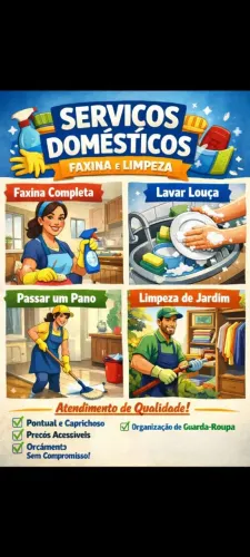 Serviço Domésticos A partir 50,00