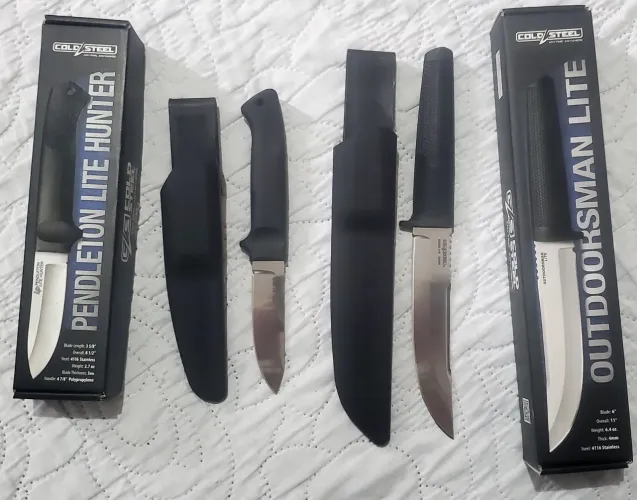 Cold steel outdoorsman lite + pendleton lite hunter
