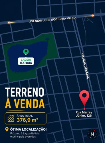 Terreno a venda próximo lagoa Itatiaia