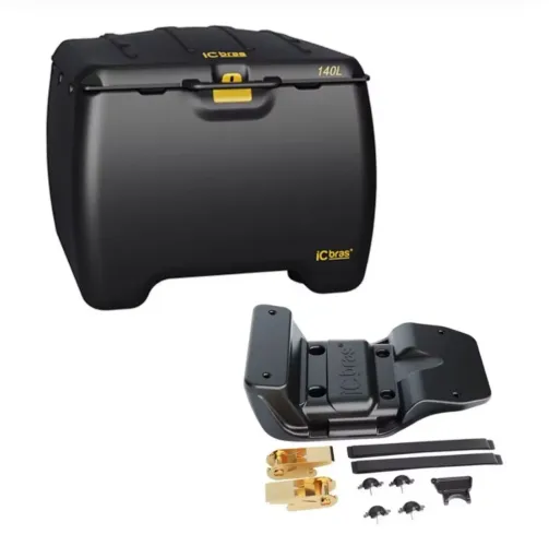 Caixa baú 140l com adaptação universal para todos os tipos de motos