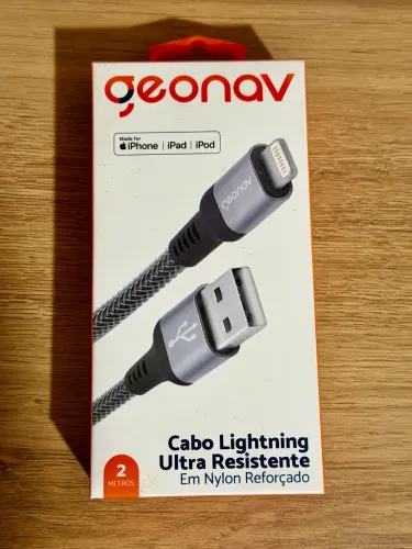 Cabo Lightning Geonav 2m nylon reforçado
