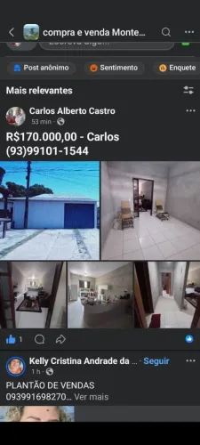 R$170.000,00 - Casa mobiliada, com 3 quartos, 2 banheiros, sala com cozinha americana.