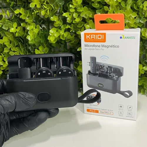Microfone de lapela KRIDI P4-C Tipo-C