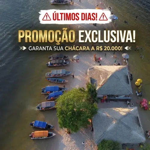 CHÁCARAS EM ALTER DO CHÃO (3.800m²) ? R$ 20.000 (RESTAM POUCAS UNIDADES!)