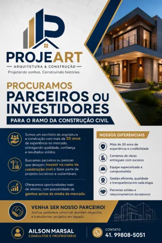 Serviços de desenvolvimento de projetos para a construção civil.