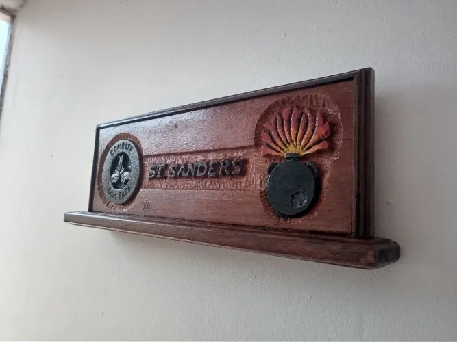 PLACA DE IDENTIFICAÇÃO DE MESA MILITAR SOB MEDIDAS E FORMAS