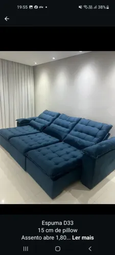 Sofá Retrátil e Reclinável 2,90 cm