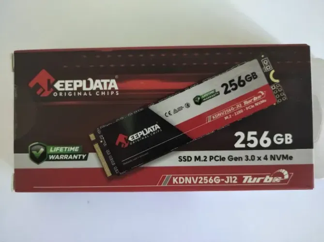 Ssd M.2 Nvme 256gb, PCIe 3.0 x 4 - 2280 - Keepdata 2400mb/s - novo
