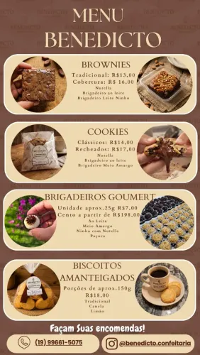 ?Doces Finos, Brownies, Biscoitos e Brigadeiros para Festas e Eventos