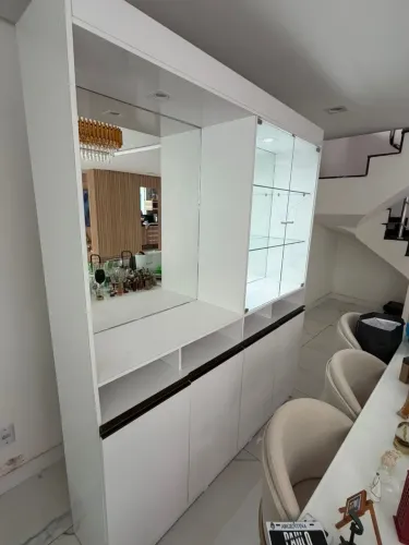 CRISTALEIRA MDF LAQUEADO BRANCO