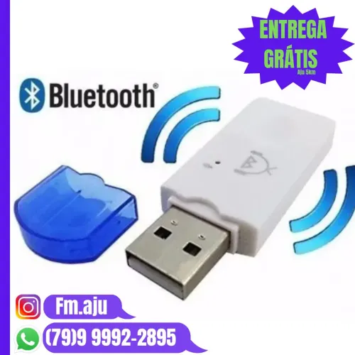 Adaptador Bluetooth USB Som Carro - Novo / Entrega Grátis Aju 8km