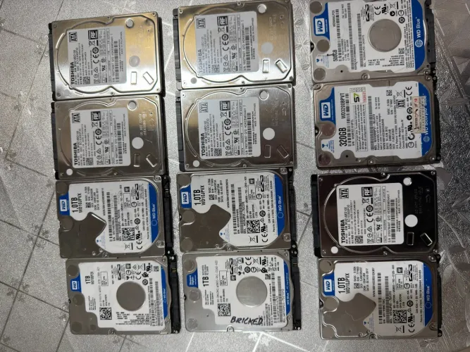 Lote 10 HDS 1 TB para notebook