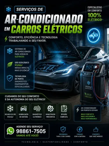 Manutenção Ar-condicionado de veículos leves e pesados e elétricos