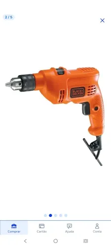 Furadeira de Impacto 3/8 560 Watts Black And Decker TM500K