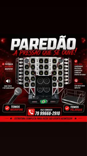 Paredão para campanha politica ou eventos com palanque