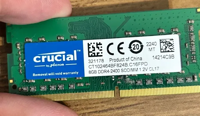 Memória RAM 8GB DDR4-2400 Crucial
