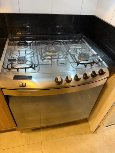 Fogão Brastemp embutir 5 bocas inox