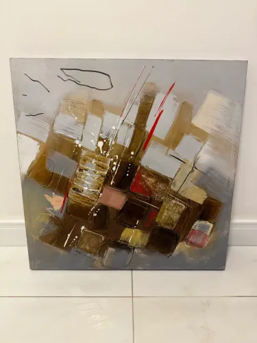 Quadro Abstrato - Pintado a mão