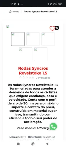 Rodas aro 29 MTB Syncros 30mm em alumínio 