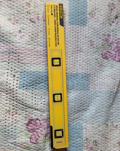Vivel manual om régua de 50 cm e 3 bolhas