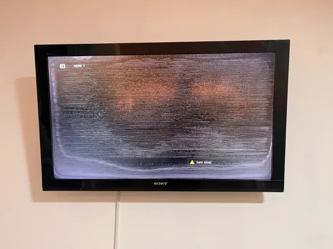 Tv Sony 40 - Detalhe na tela 