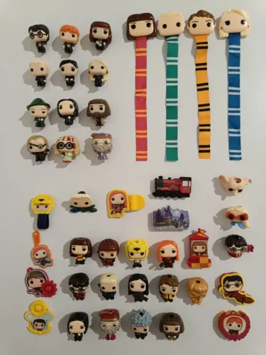 Lote Harry Potter Funko Pop Kinder Joy Coleção Quadribol Luna Trelawney