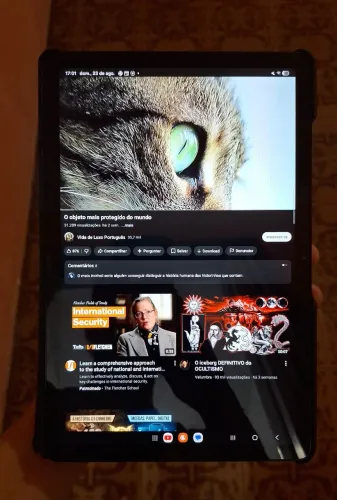 Tablet Samsung Galaxy Tab A9+ 64GB - Impecável (Na Caixa + Capa)