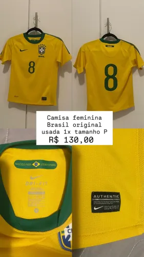 Blusa Brasil feminina P nova