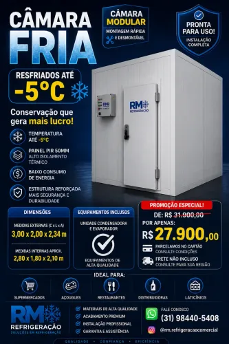 PROMOÇÃO CÂMARA FRIA 3x2
