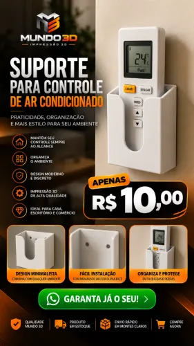suporte controle ar condicionado