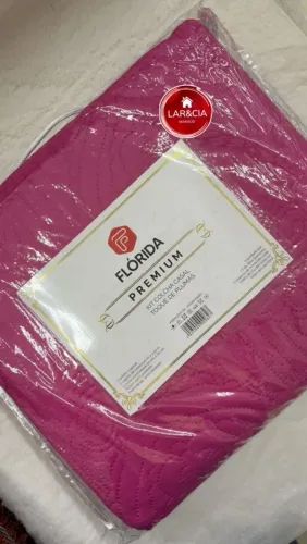 Cobre leito casal liso ou estampado promoção 