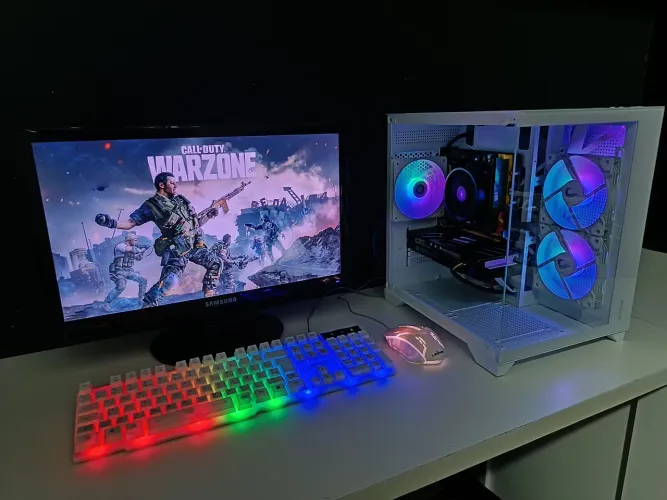 Pc gamer completo Ryzen 5 BF6 warzone com garantia 