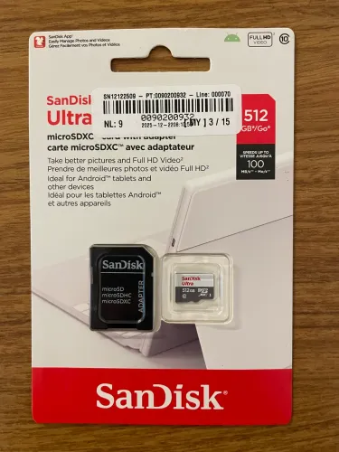 Micro SD Sandisk Ultra 512GB Original