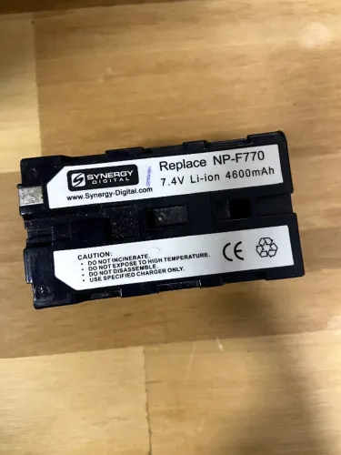 BATERIA NP-F770 - SYNERGY DIGITAL - 4600mAh - 7,4V - Li-Ion
