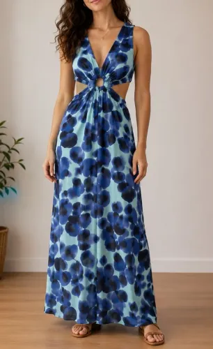 Vestido Tons de Azul ANIMALE