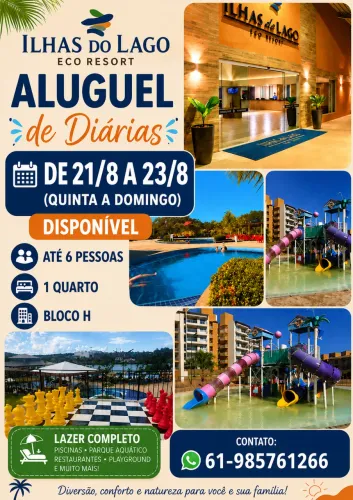 Ilhas do lago - Eco Resort - Caldas Novas GO