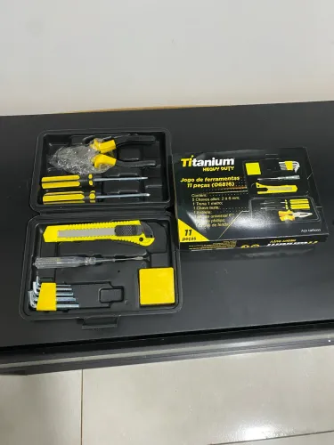 Kit ferramentas titanium 11 peças.