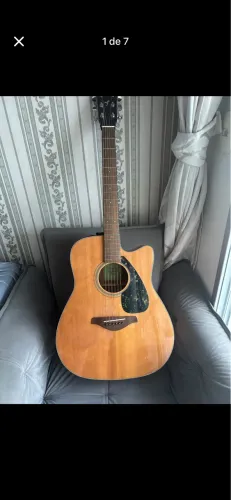 Violão Yamaha FGX800C Dreadnought Tampo Maçico