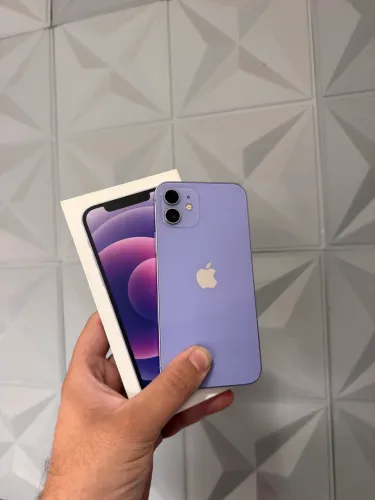 iPhone 12 lilás 64 GB 77% 6 meses garantia
