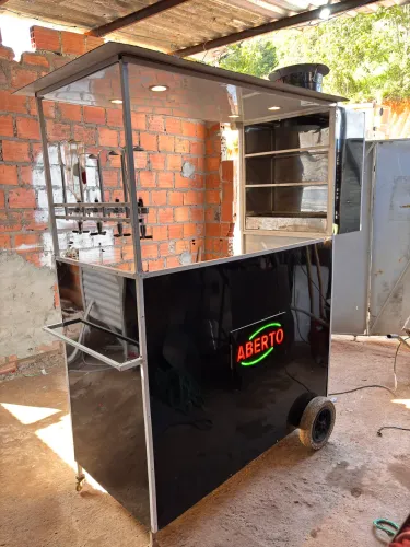 Carrinho de Lanche Pastel Dogao Hambúrguer Crepe