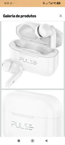 Fone TWS Sem Fio Deep Branco Pulse 