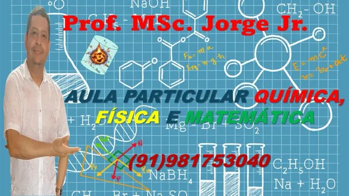 AULA PARTICULAR DE QUÍMICA, FÍSICA E MATEMÁTICA.