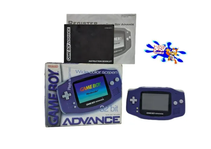 Game Boy Advance na caixa manual e 1 jogo