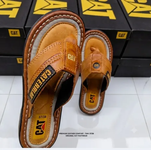 Chinelo Masculino Couro