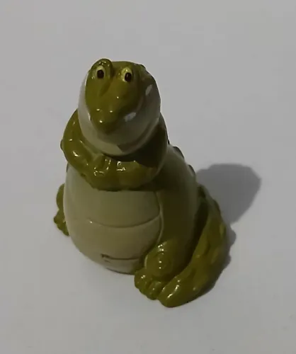 BONECO MINIATURA KINDER OVO LOUIS A PRINCESA E O SAPO JACARE CROCODILO