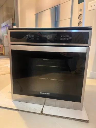 Forno de Embutir Elétrico Brastemp 84L Inox Touch Meat Control 220V BO184ARBNA