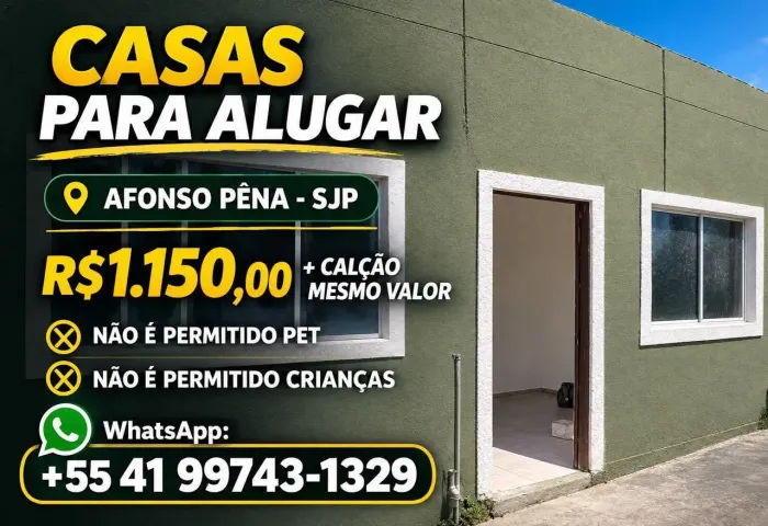 Casa disponível para alugar