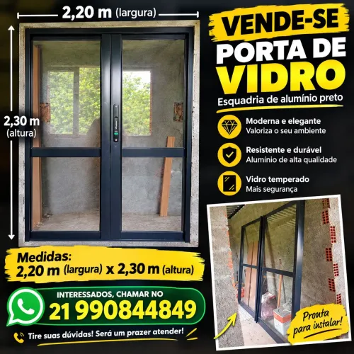 Porta de vidro 