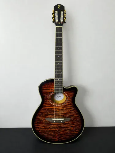 Violão Cutaway Elétrico Cordas Nylon Tagima CAMBURY EQ TBWF-Transparent Brown Fade