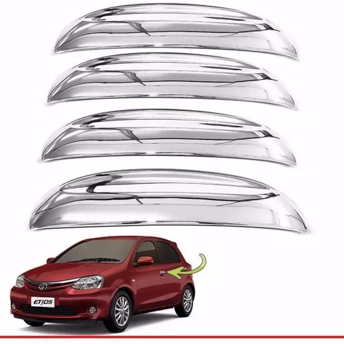 Aplique Maçaneta Cromada Toyota Etios 2013 Em Diante